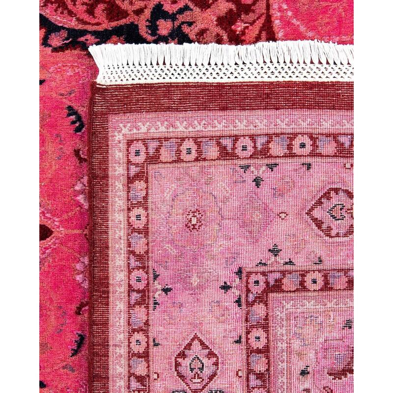 Fine Vibrance, One-of-a-Kind Hand-Knotted Area Rug - Pink, 4' 6" x 7' 3" - 4' 6" x 7' 3"