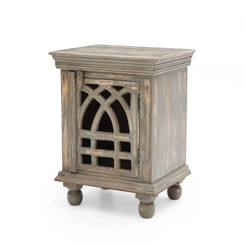 Antique Wood Nightstand