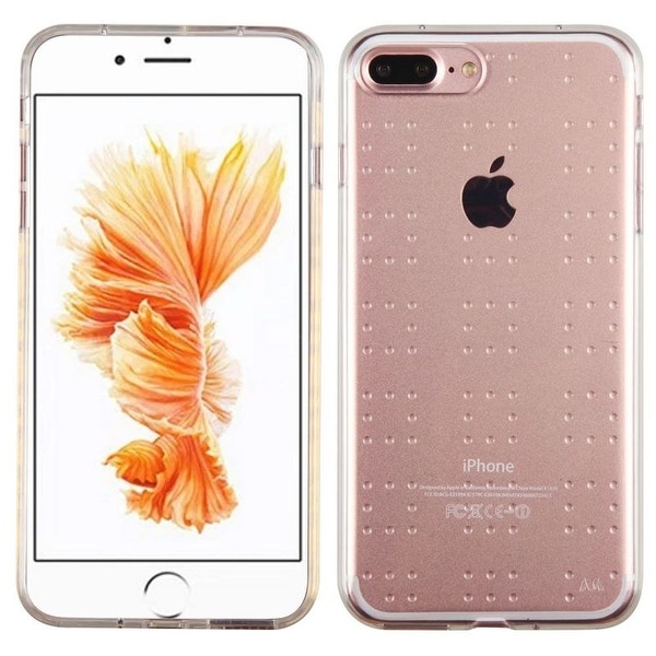 Insten Clear Rubber TPU Candy Cover Skin Case For Apple iPhone 7 Plus