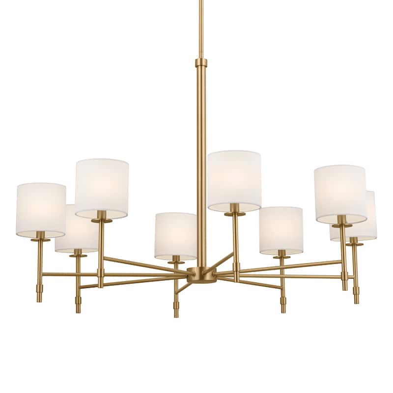 Kichler Lighting Ali 8-Light Brushed Natural Brass Chandelier - 38.75