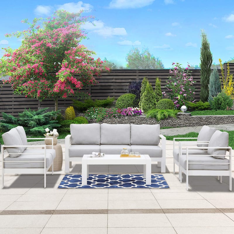 Royalcraft 5 Piece Aluminum Outdoor Furniture Set