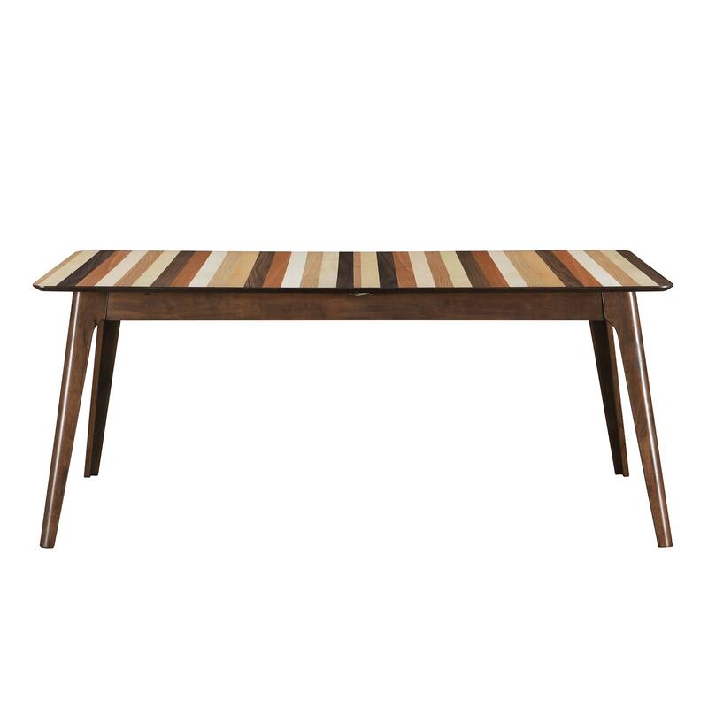 Fargo DT7 Extendable Multi-Colored Tonal Striped Dining Table
