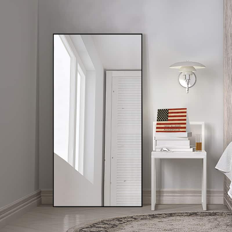 Metal Famed Full Length Bathroom Wall Mirror