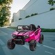 preview thumbnail 31 of 57, Electric 12V Ride On Mini UTV Car for Kids with Forward and Reverse, LED Lights, and Built-in Music, Battery Powered Vehicle Rose Red