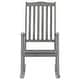 preview thumbnail 3 of 8, vidaXL Rocking Chair with Cushions Gray Solid Acacia Wood