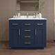 Option Dark Blue / White Quartz Top / Brushed Gold