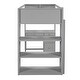 preview thumbnail 6 of 20, Multi-function Twin Size Loft Bed Wooden Kids Bed with Ladder,Guardrail,3 Shelves,4 Drawers and Desk