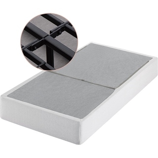 9 Inch No Assembly Box Spring with Cover, Sturdy Metal Mattress ...