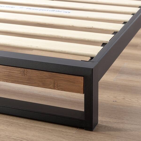 Priage by ZINUS Bamboo and Metal Platform Bed Frame
