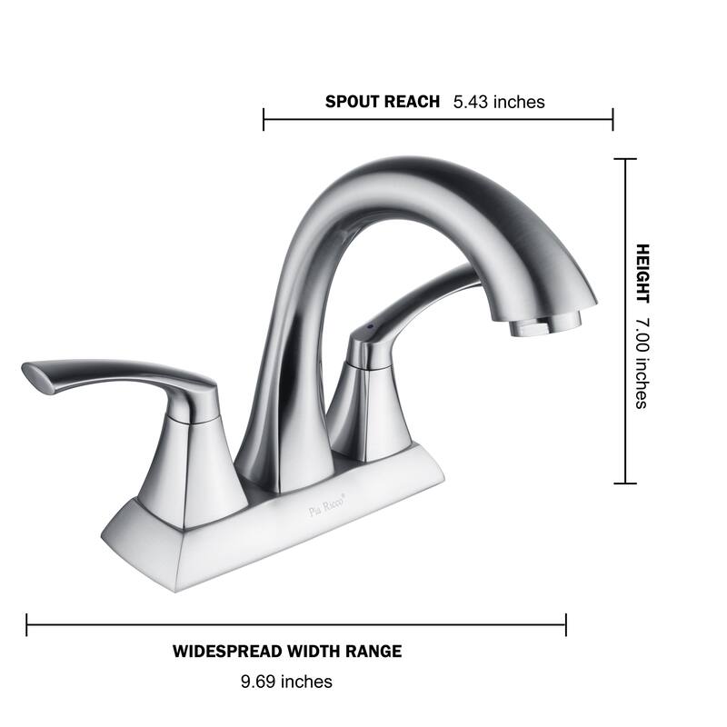 Bathroom Sink Faucet Centerset Bathroom Faucet 2 Handle Lavatory Faucet Hot and Cold