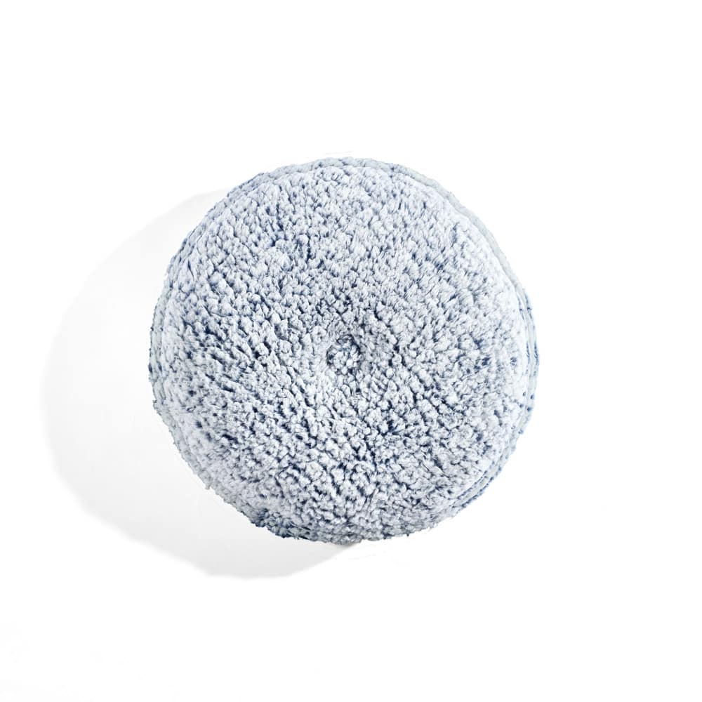 Lush Decor Button Soft Sherpa Round Decorative Pillow