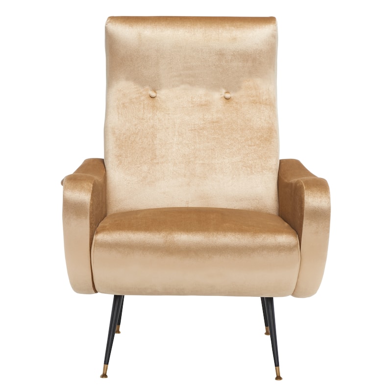 SAFAVIEH Sherron Mid-Century Modern Retro Club Chair - 28.5" W x 35" D x 37" H - 29Wx35Dx37H - Camel
