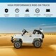preview thumbnail 14 of 13, 12V Off-Road Truck Ride-On for Kids, Remote Control, MP3, Working Horn, High/Low Speed, Black