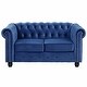 preview thumbnail 11 of 23, Morden Fort Tufted Upholstered Chesterfield Loveseat for Living Room, Loveseat, Fabric, Velvet
