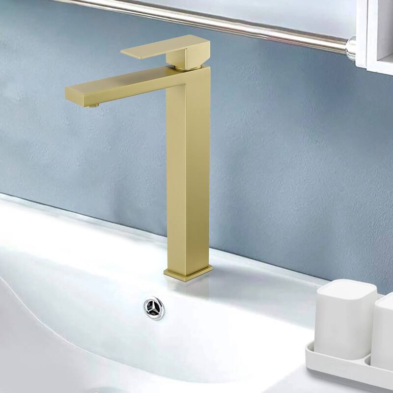 Topcraft Stainless Steel Single Handle Bathroom Sink Faucet