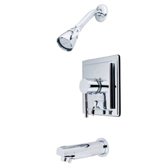 Kingston Brass Concord Tub and Shower Trim Package with 1.8 GPM Single - Polished Chrome