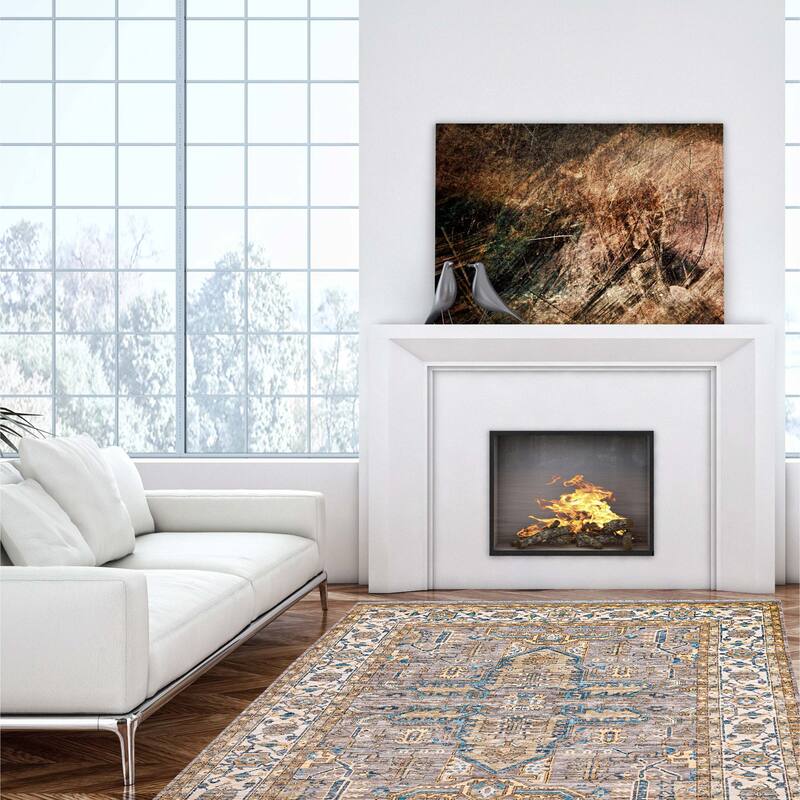 ECARPETGALLERY Hand-knotted Jules Serapi Grey Wool Rug - 9'1 x 11'9