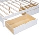 preview thumbnail 7 of 17, 2 Color Wooden Full Size Daybed with 2 Drawers, Kids Bed with Storage Shelf and USB Charging Ports