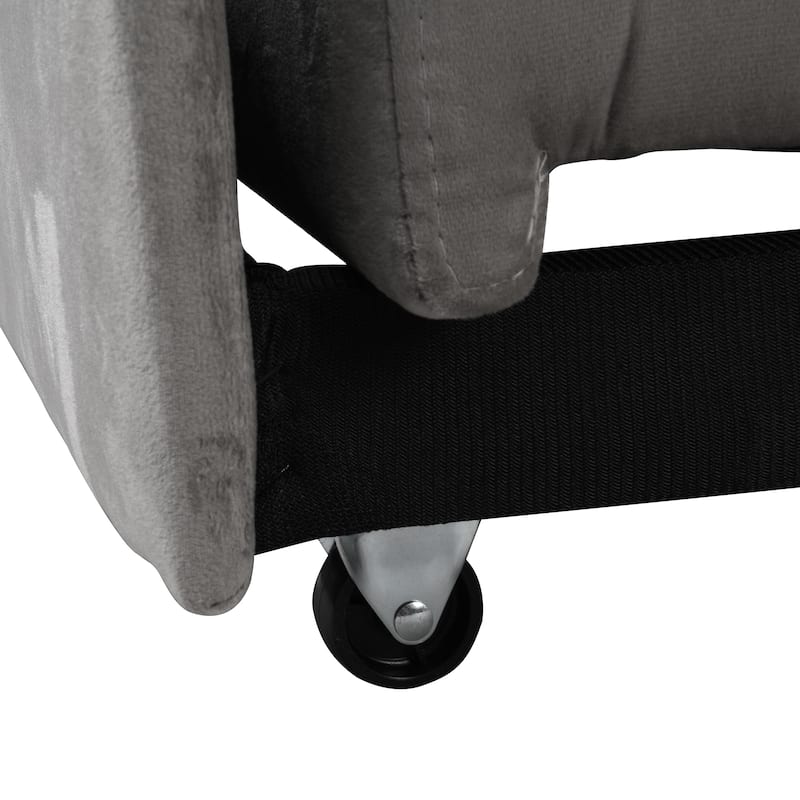 Multi-Functional Folding Ottoman Sofa Bed with Converts to Lounge Chair and Single Bed (264lb Capacity)