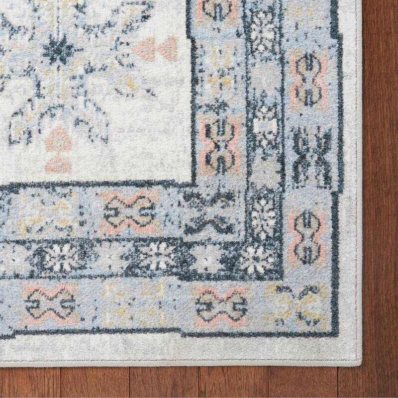 Everwash Treasure Saul Southwest Geometric Machine Washable Area Rug