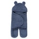 preview thumbnail 9 of 9, Hudson Baby Unisex Animal Faux Shearling Baby Outdoor Stroller Sack Wrap, One Size One Size - Coronet Blue
