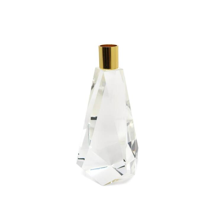 Crystal with Gold Candle Holder