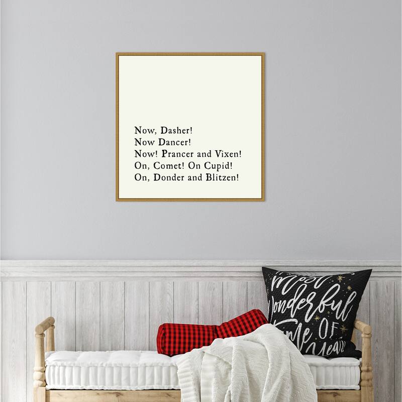 Dash Away All by Amanti Art Portfolio Framed Canvas Wall Art