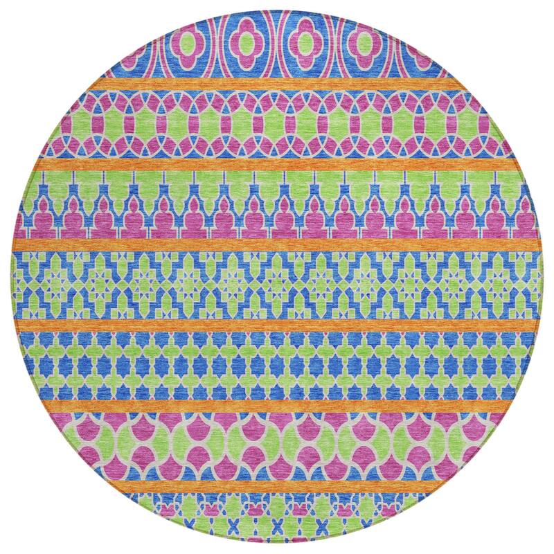 HomeRoots Quatrefoil Transitional Rectangle Outdoor Rug