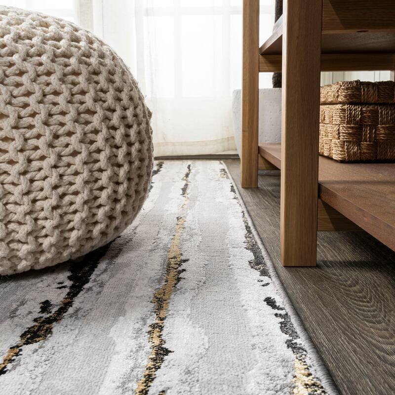 JONATHAN Y Timeworn Modern Stripe Area Rug