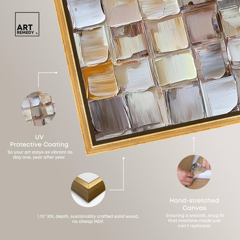 Woven Stone Canvas by Art Remedy