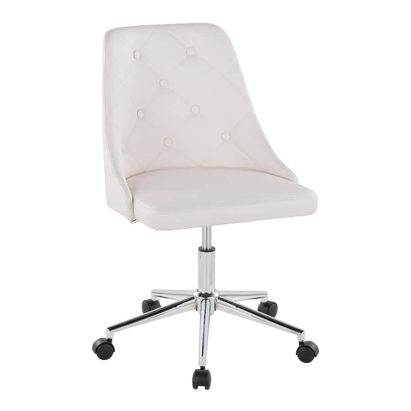 Silver Orchid Ockelbo Adjustable Office Chair with 5-Star Caster Base