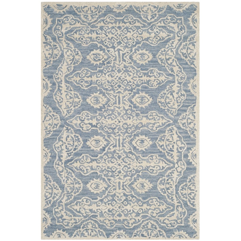 SAFAVIEH Handmade Bella Wivine Modern Floral Wool Rug