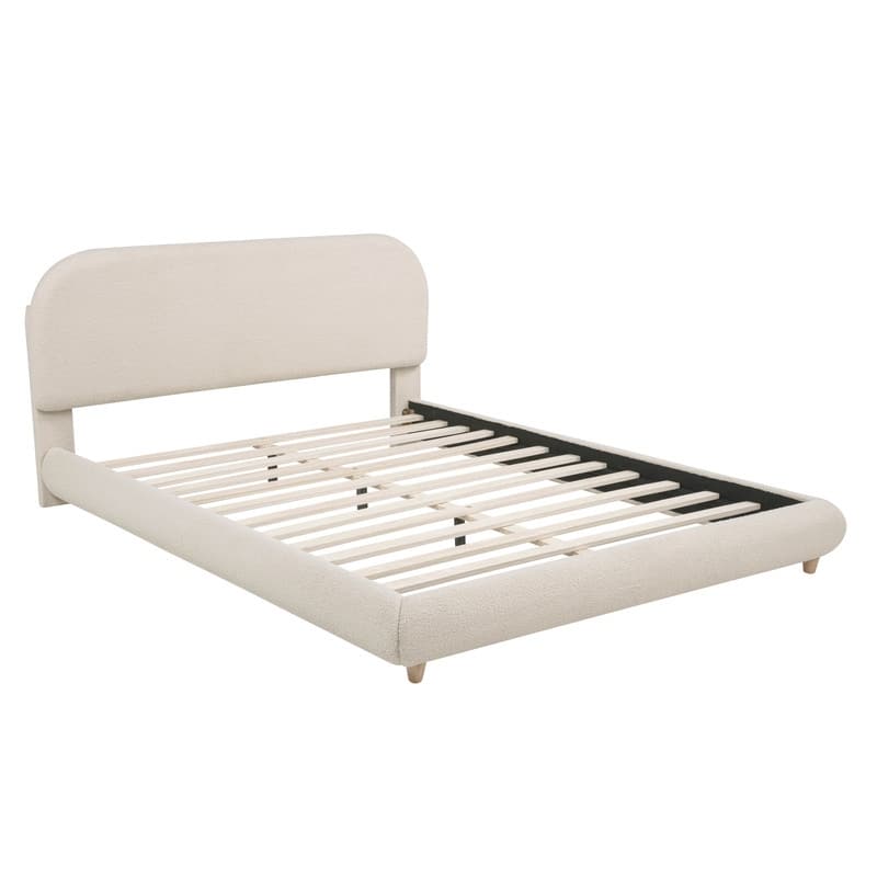 Best Master Furniture Tranquil Retreat Fleece Upholstered Platform Bed