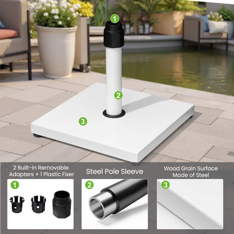 45LBS Outdoor Patio Square Concrete Market Umbrella Base Stand