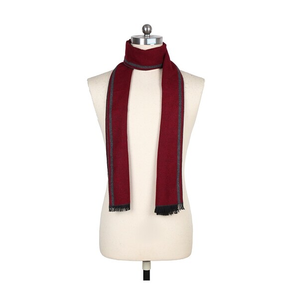long burgundy scarf
