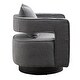 preview thumbnail 44 of 42, Accent Open Back Chair Modern Comfy Sofa Chair With Base, Club Chair Leisure Arm Chair For Lounge