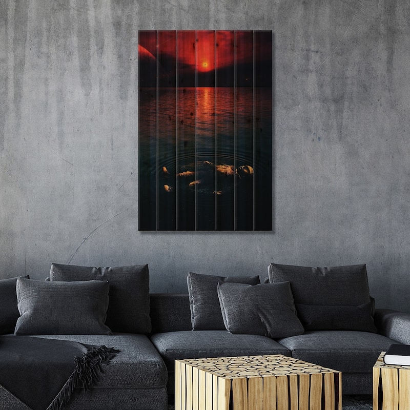 Midnight Chill Print On Wood by Nicebleed - Multi-Color