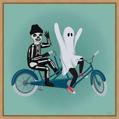 Hometown Halloween IX by Softshell Studio Framed Canvas Wall Art Print