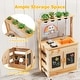 preview thumbnail 10 of 8, Costway Mud Kitchen for Kids with Planting Pots Stovetops Removable - See Details