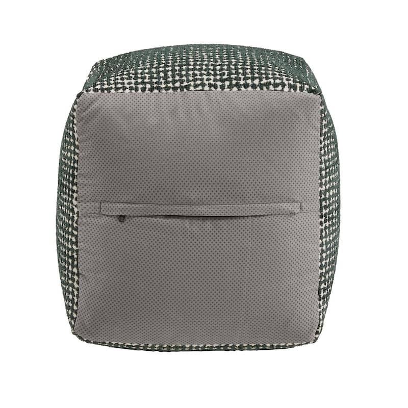 Brunico Upholstered Square Pouf Ottoman by iNSPIRE Q Bold