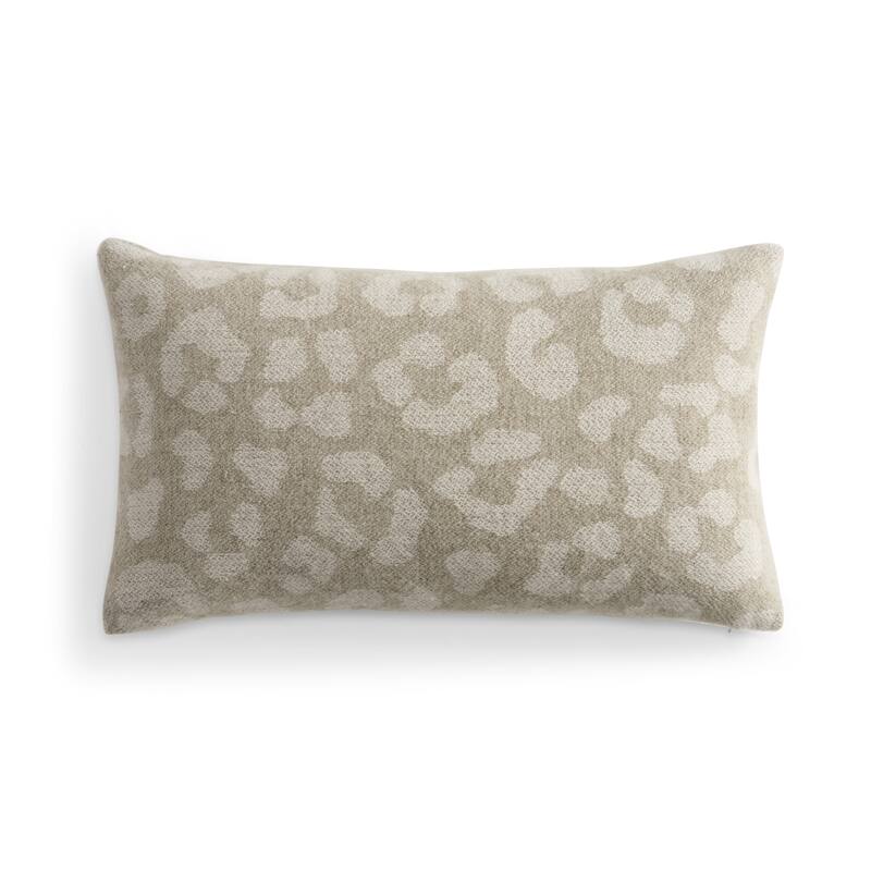DKNY Faux Cashmere Leopard Decorative Pillow