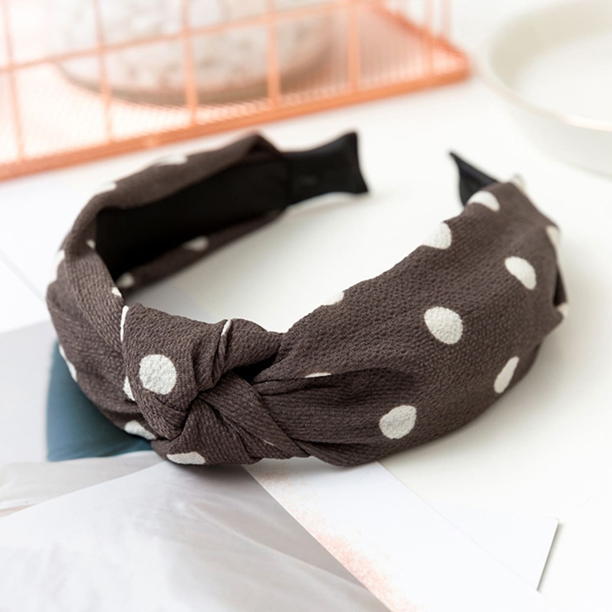 KQ/_ Women Big Bowknot Pleated Cloth Wide Hairband Headband Headwear New Tren Details about / IC