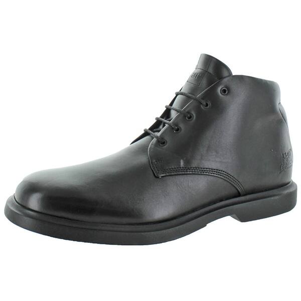 Shop Cat Caterpillar Men S Woodbury Mid Cut Boots Leather