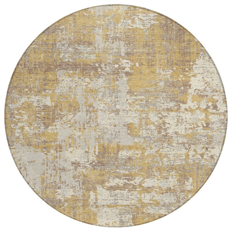 HomeRoots Abstract Transitional Rectangle Outdoor Rug