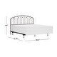 preview thumbnail 7 of 22, Hillsdale Furniture Riverbrooke Metal Arch Scallop Headboard with Frame, Bronze