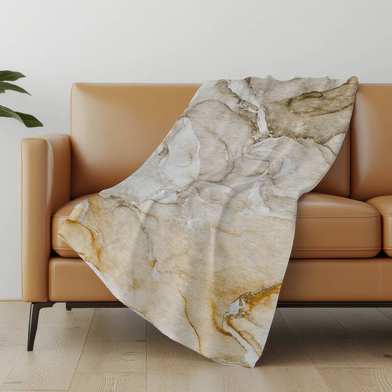 Premium Machine Washable Modern Abstract Sherpa Throw Blanket