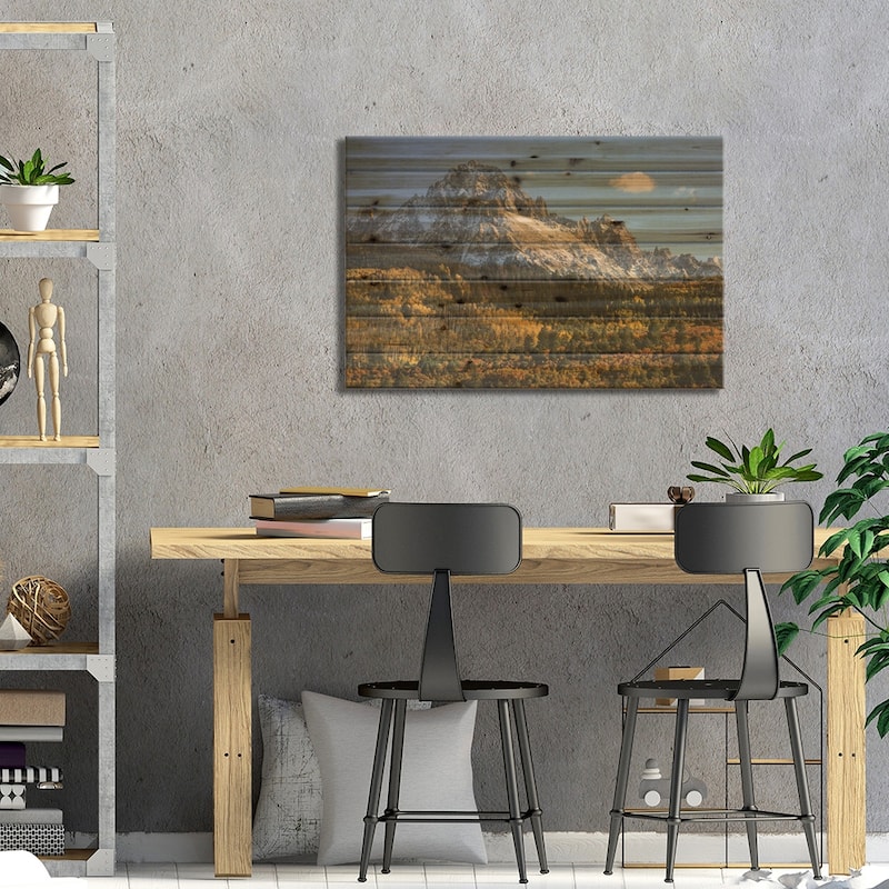 Autumn, Aspen Trees And Sneffels Range, Uncompahgre National Forest, Colorado II Print On Wood by Adam Jones - Multi-Color