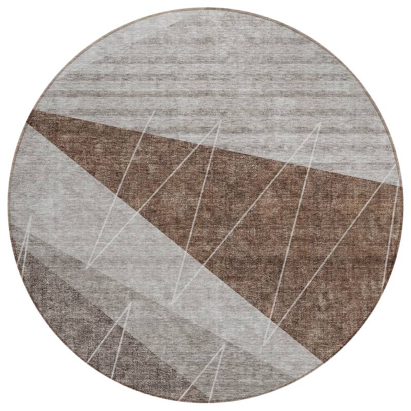 Machine Washable Indoor/ Outdoor Chantille Modern Prism Rug