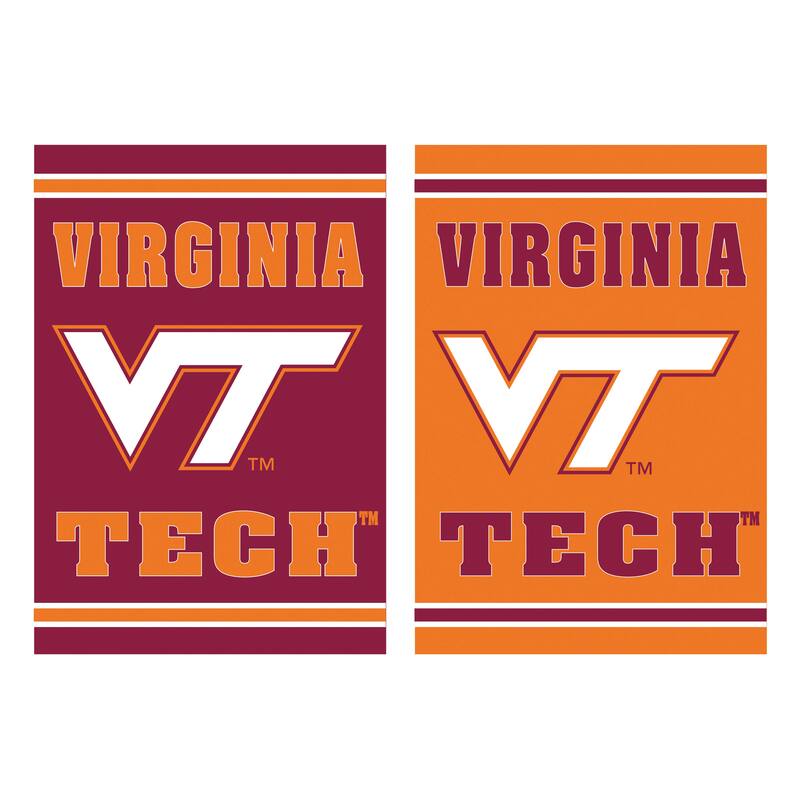 Embossed Suede Flag, Garden Size, Virginia Tech