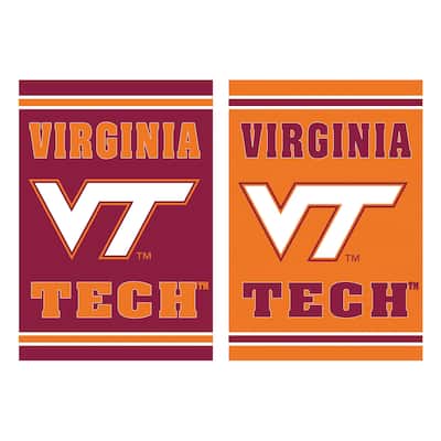Embossed Suede Flag, Garden Size, Virginia Tech